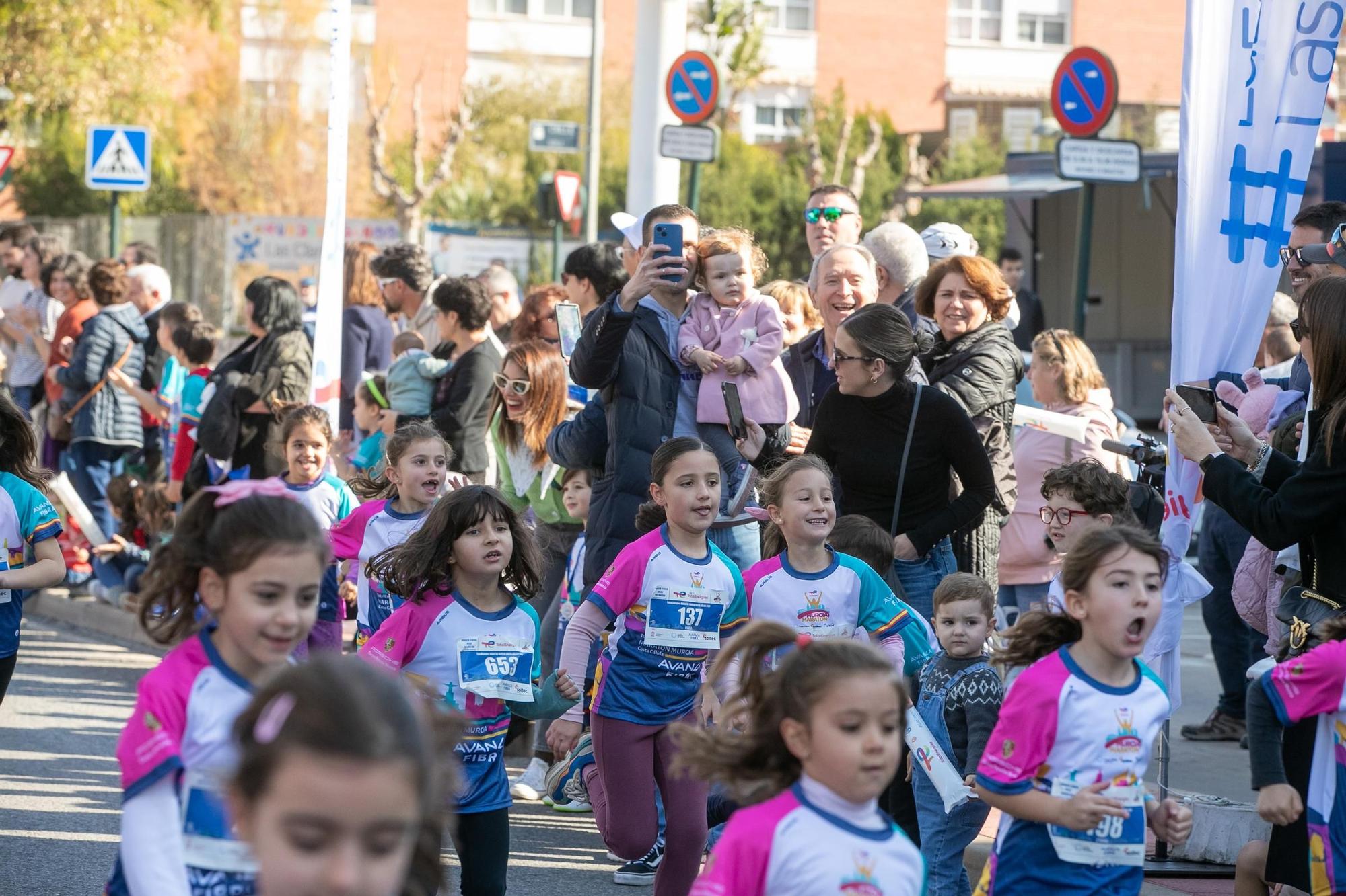 Carrera de menores de la TotalEnergies Murcia Maratón Costa Cálida