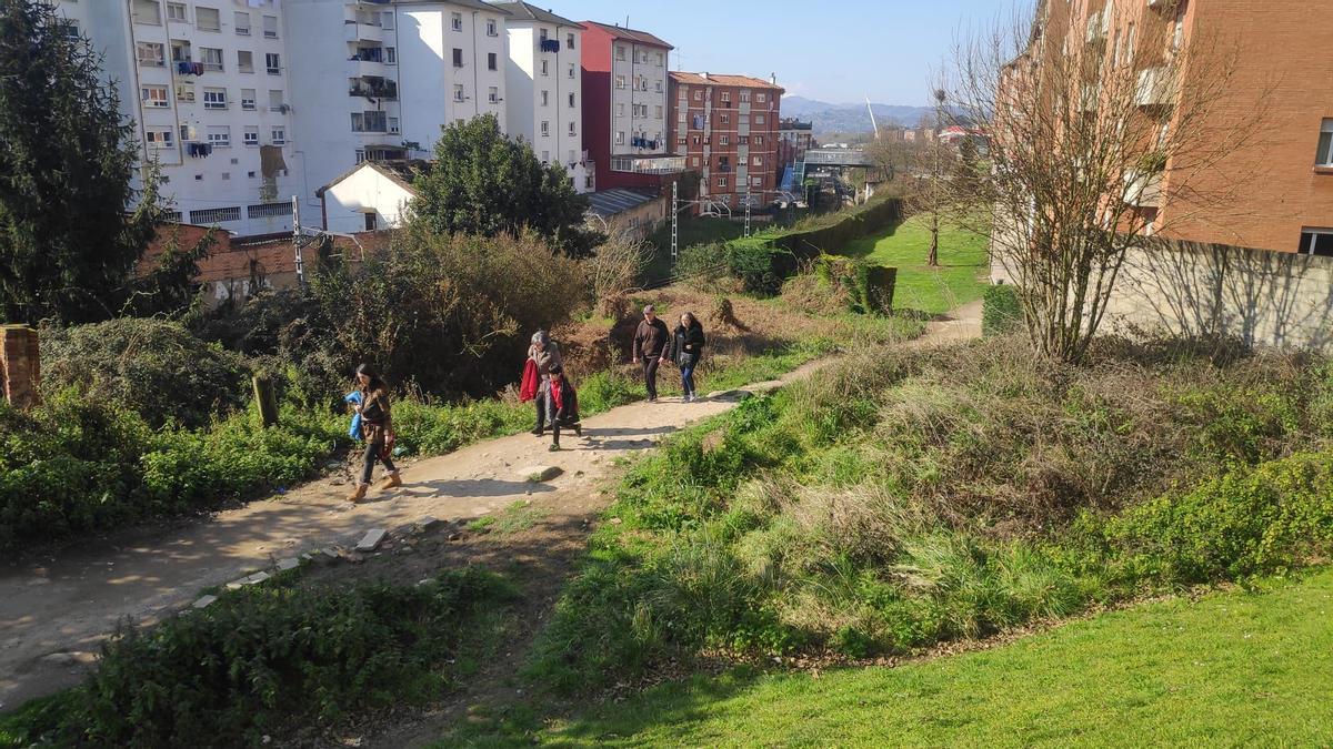 Los accesos al "puentín".