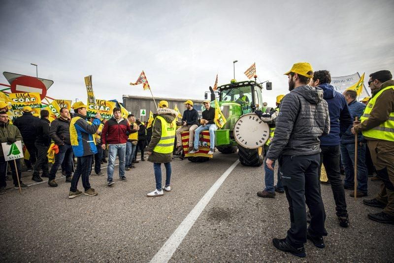 Manifestación de agricultores en Zaragoza