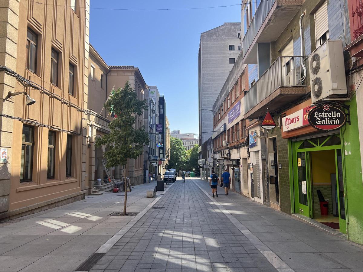 Calle Gómez Becerra de Cáceres.