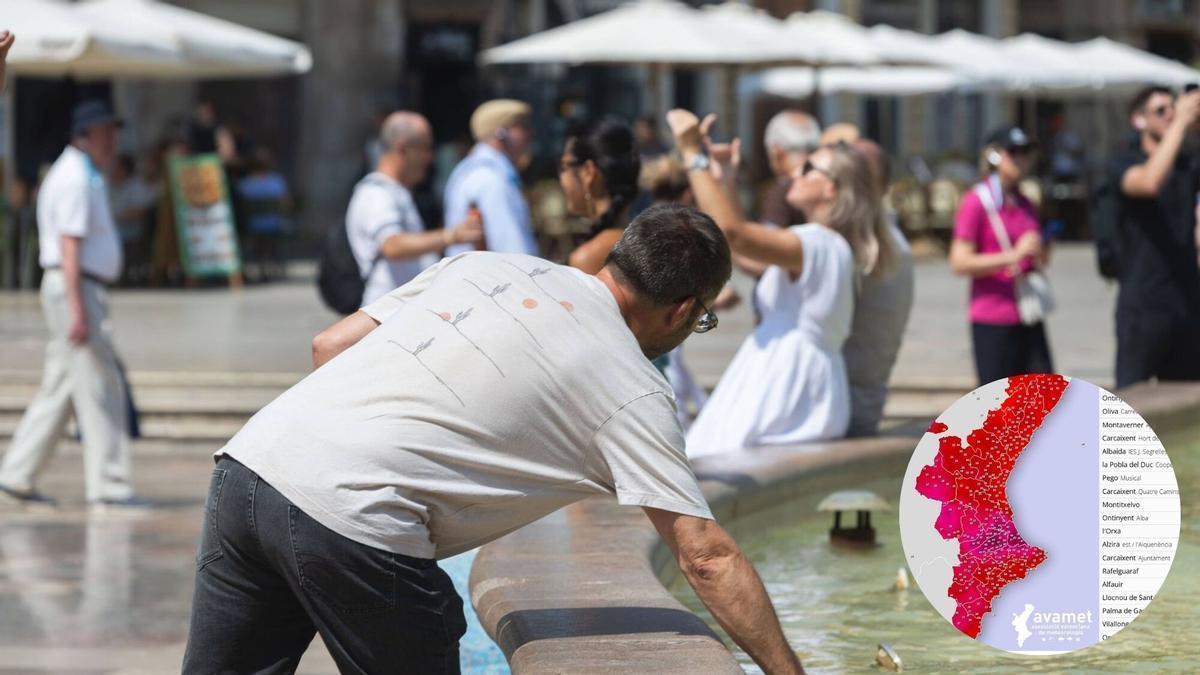 El sábado 8 de agosto registra temperaturas de más de 41 grados en distintos municipios valencianos.