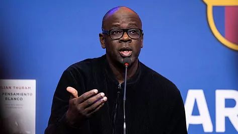 Lilian Thuram, en el Auditori 1899 | FC Barcelona