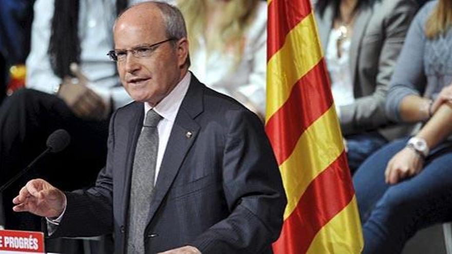 José Montilla, durante su intervención este sábado en el Palacio de Congresos de Girona