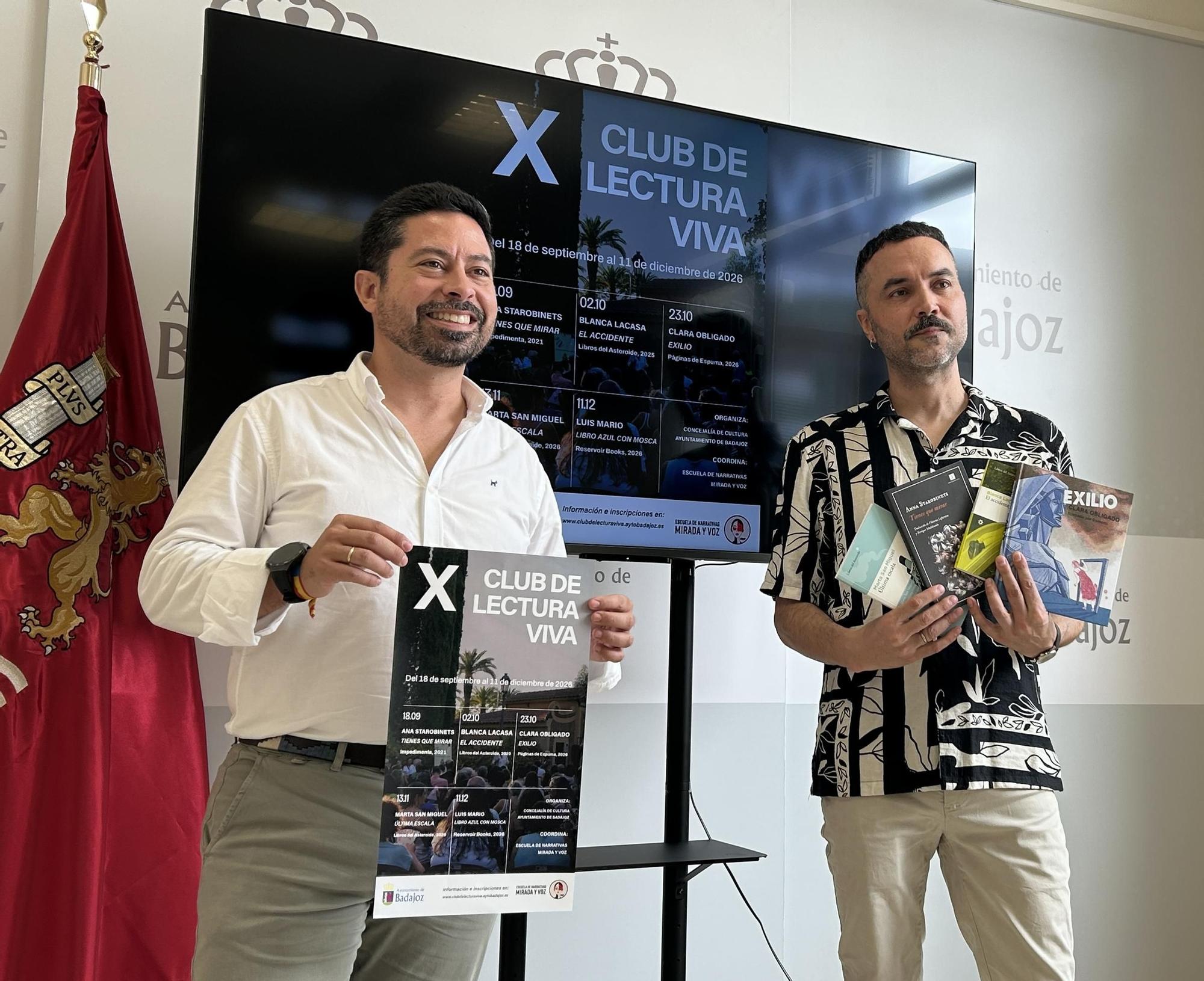 Casablanca y Carmona, en la presentación de la nueva programación del Club de Lectura Viva.