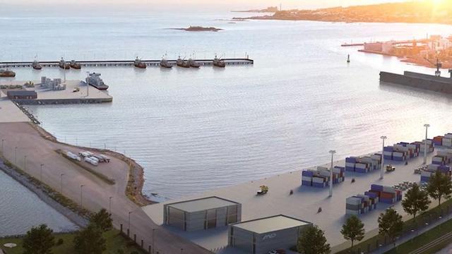 Recreación de cómo quedará Puerto Capurro, ahora en obras. | // ANP
