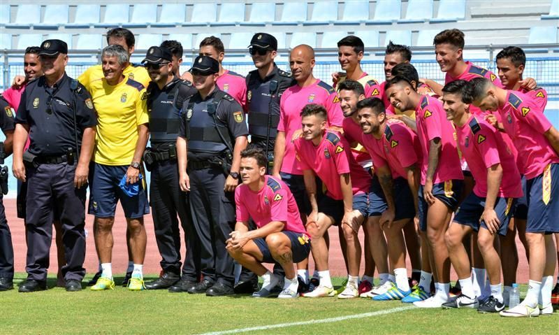 Fase final del entrenamiento de la UD Las Palmas