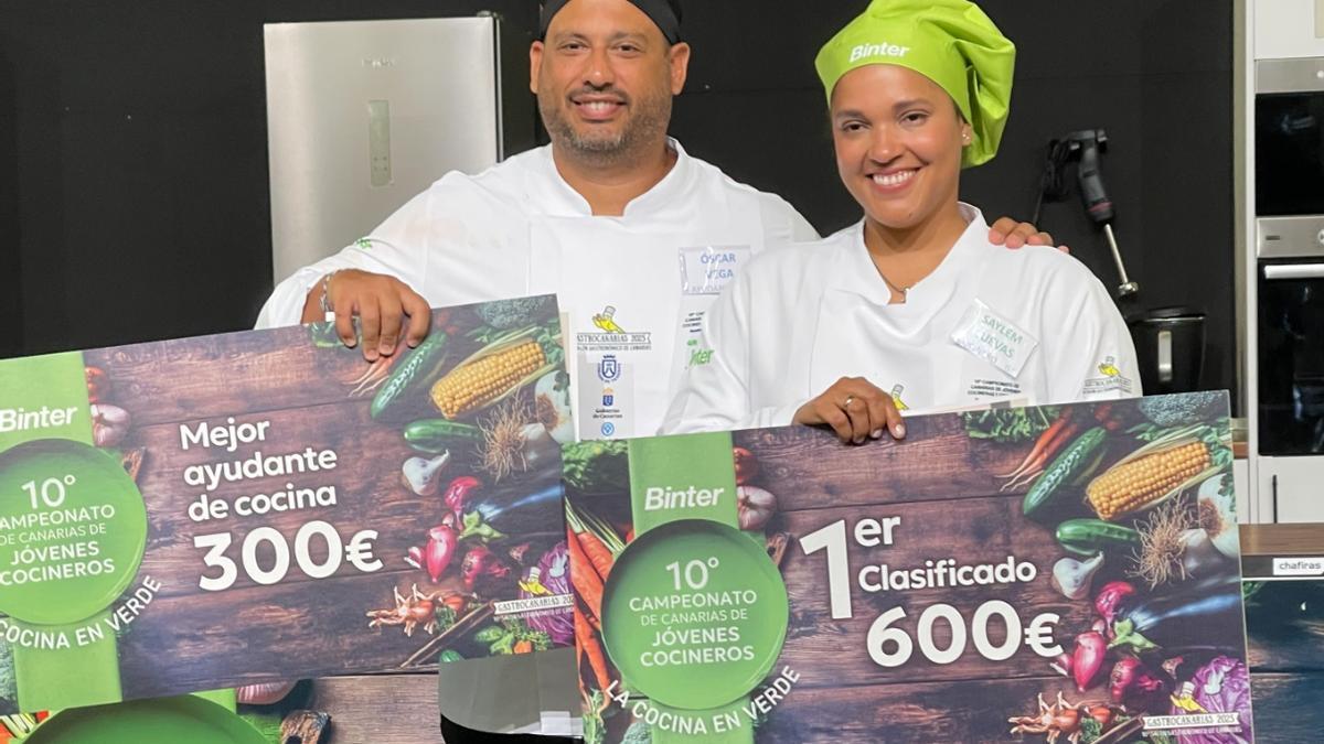 Saylen Cuevas y Óscar Vega.