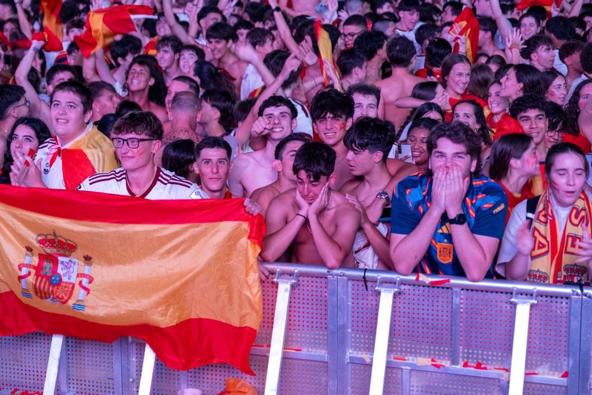 La final del Mundial en Mallorca: La 'fan zone' de España en Son Fusteret