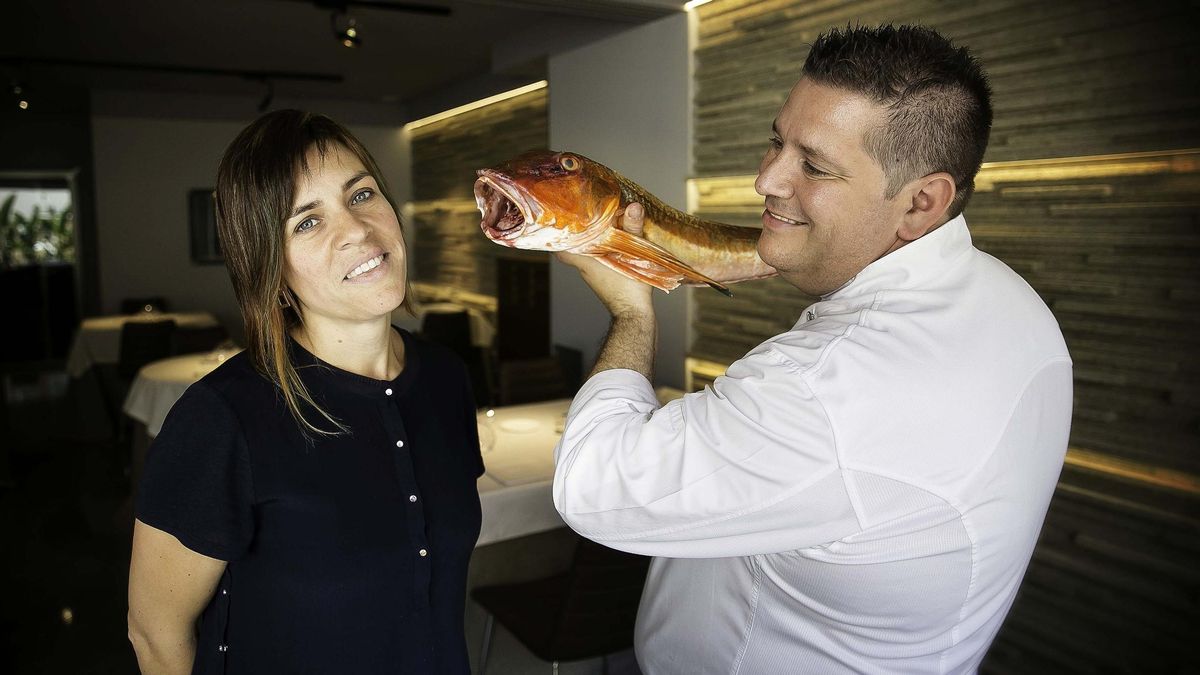 Víctor Quintillà y Mar Gómez, en Lluerna.