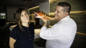 Mar Gómez, Víctor Quintillà i una estupenda ’lluerna’.