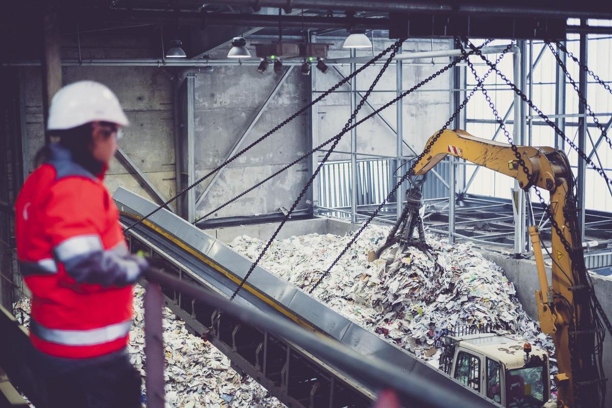 Planta de gestión de residuos de Veolia.
