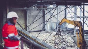 Planta de gestión de residuos de Veolia.