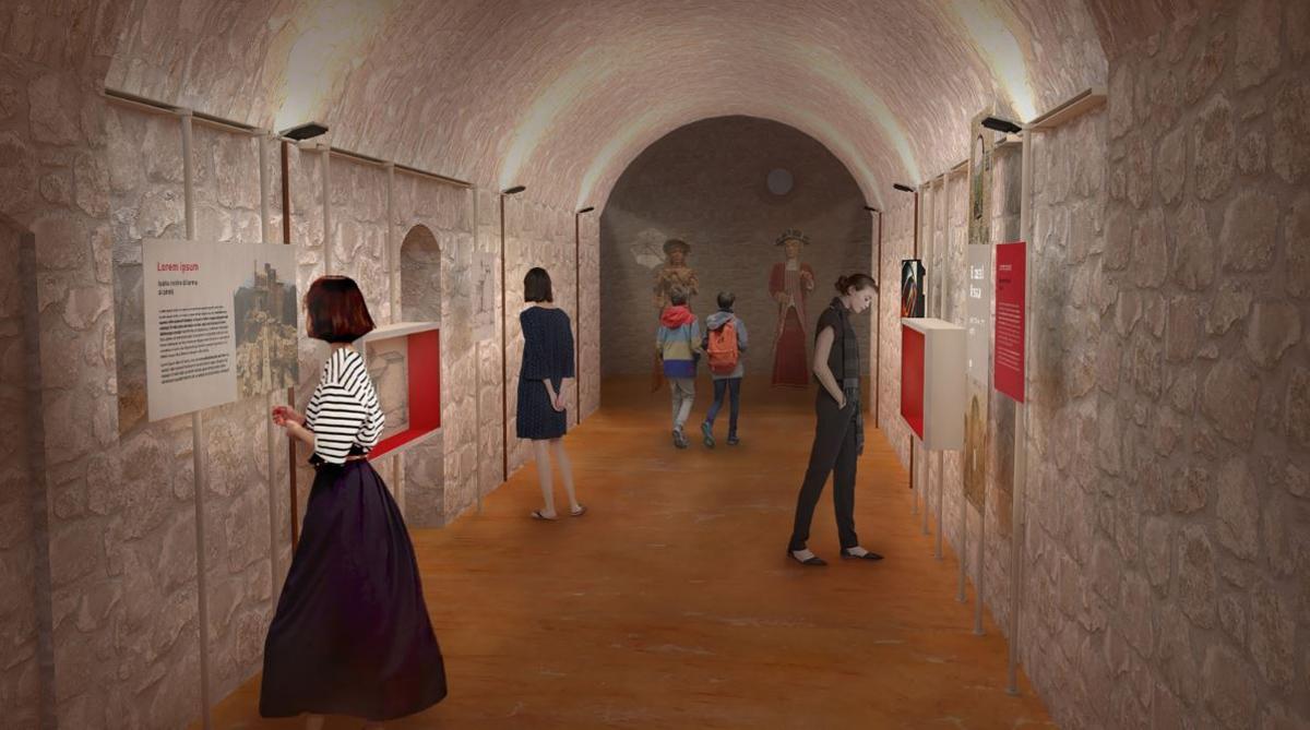 Imatge simulada de la museïtzació de l'ermita de Castellet