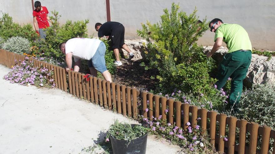 Uno de los talleres de empleo desarrollados en Villena