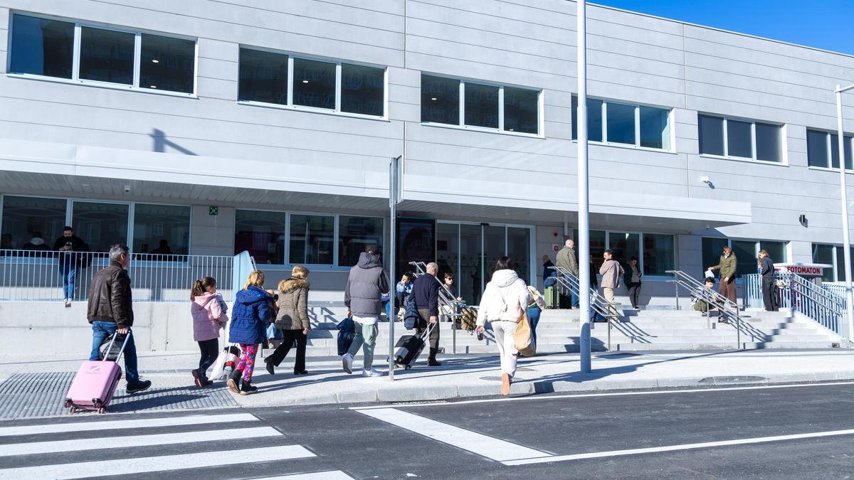 Estación provisional de tren de A Coruña.