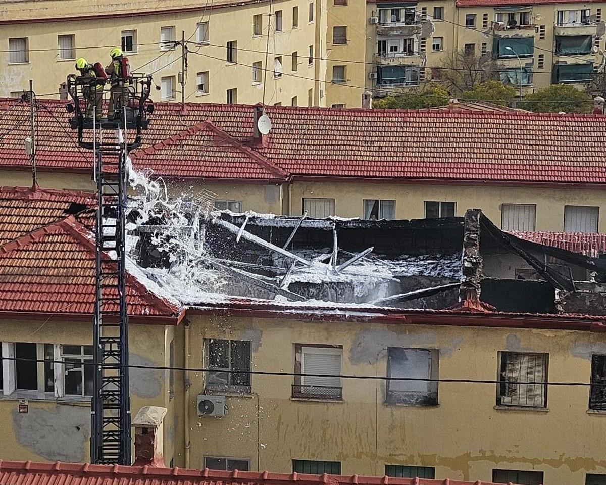 Estado de las viviendas afectadas tras el incendio.