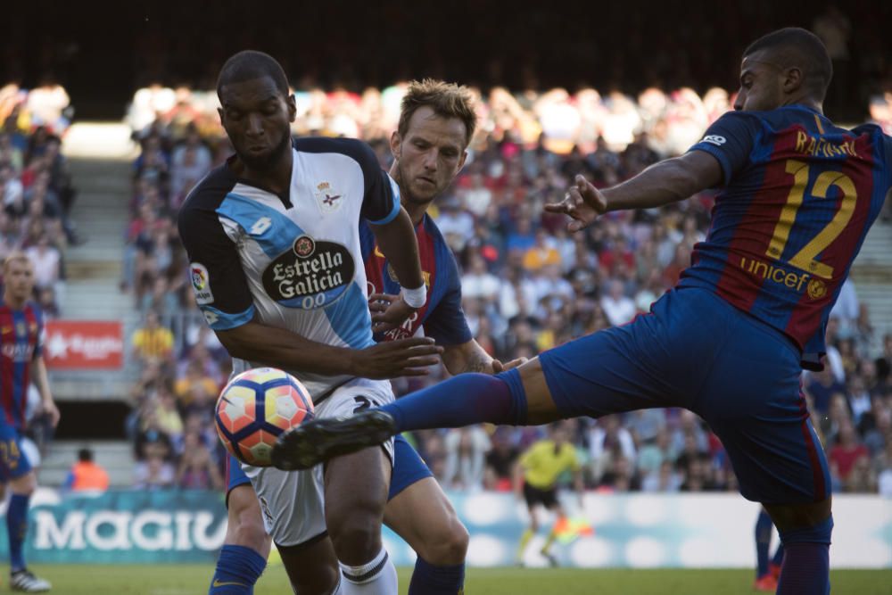 El Deportivo cae goleado ante el Barcelona