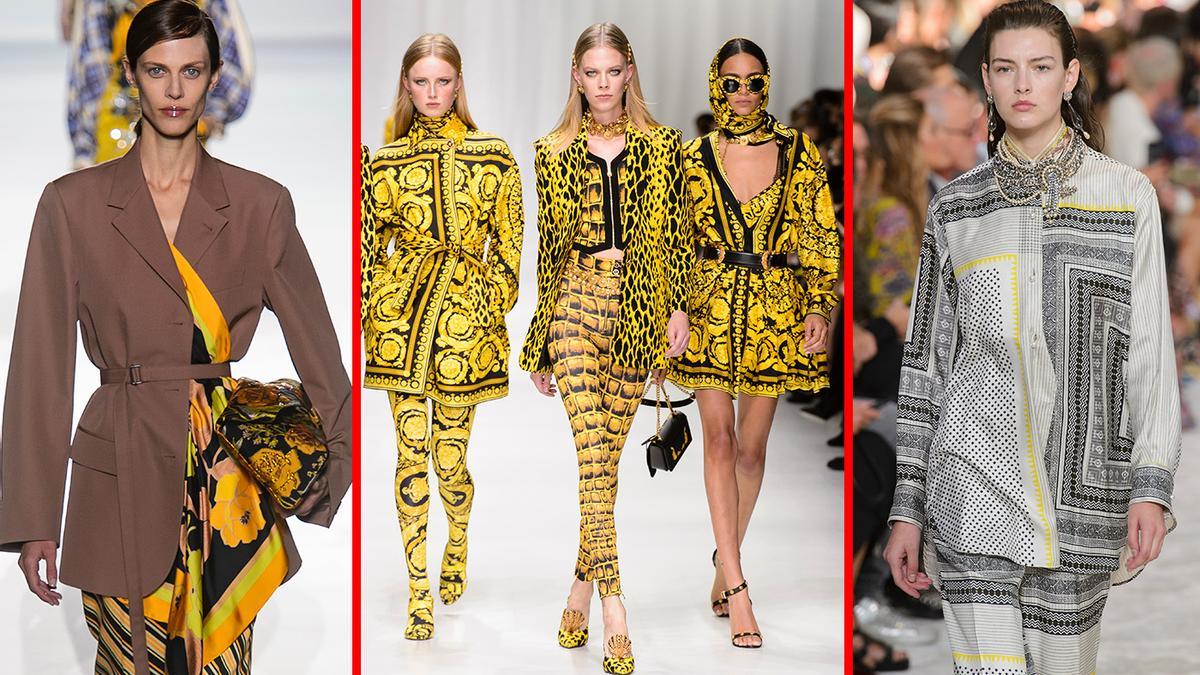 Looks de Dries Van Noten, Versace y Etro