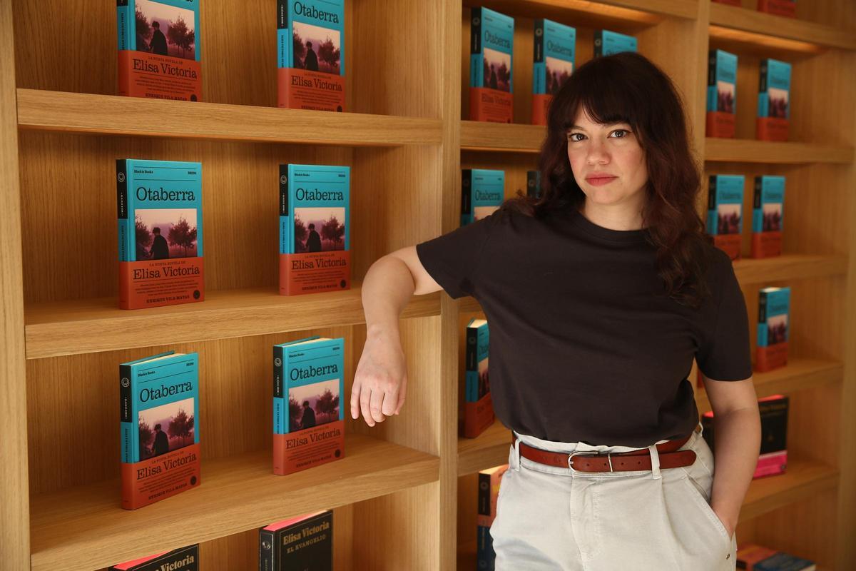 La escritora Elisa Victoria, en Barcelona.