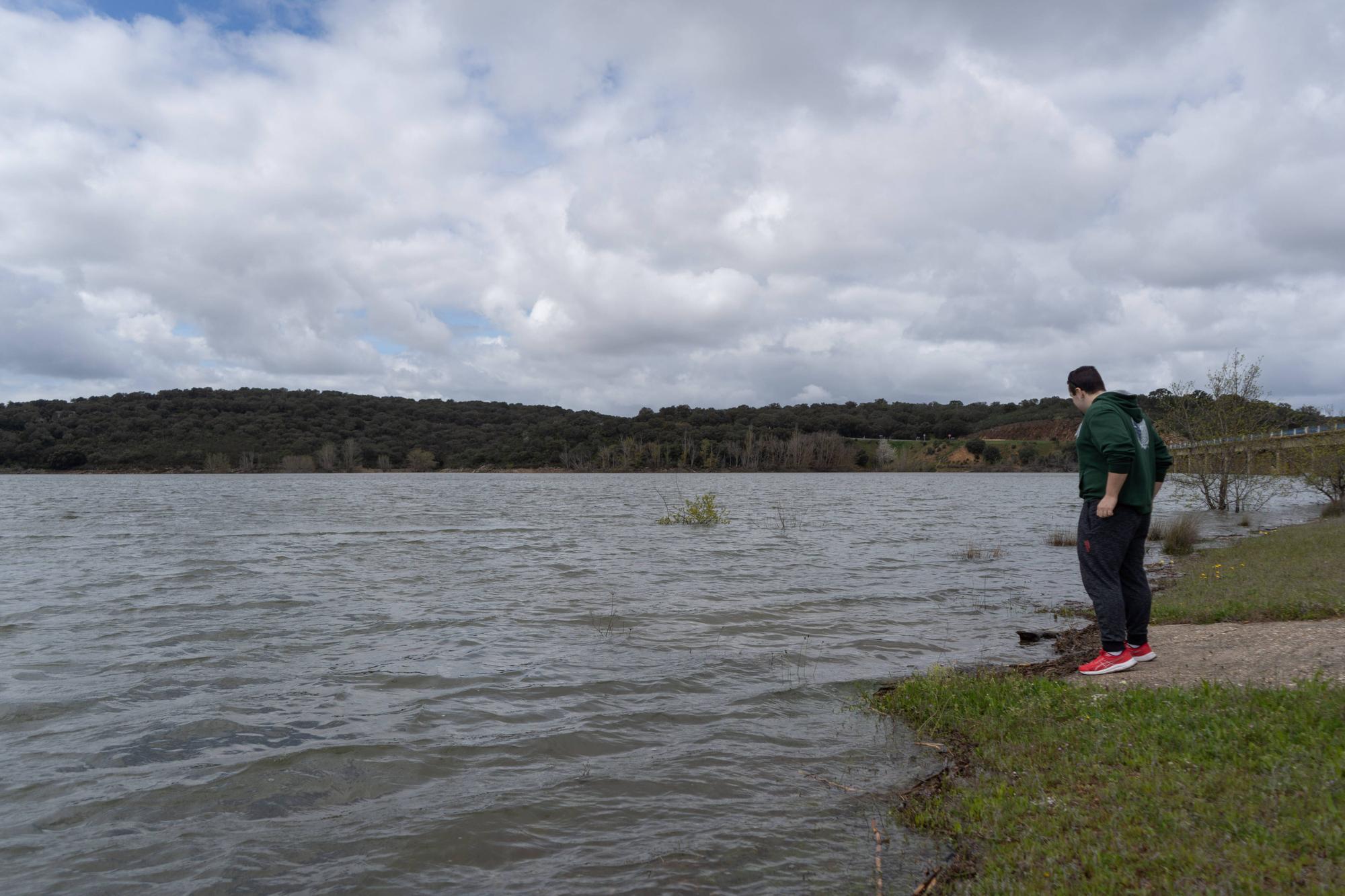 Estado del embalse de Ricobayo tras las lluvias caídas en la Semana Santa de 2024.