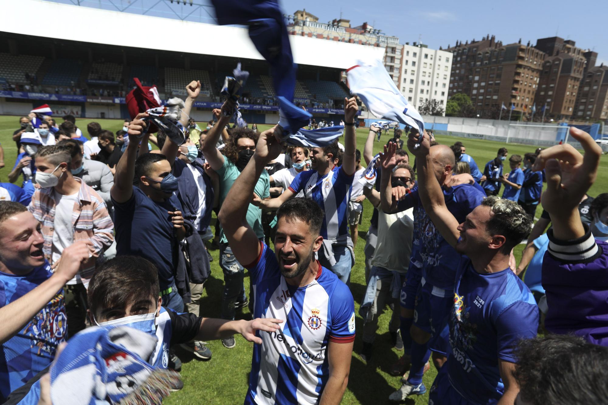 La celebración del Real Avilés, en imágenes