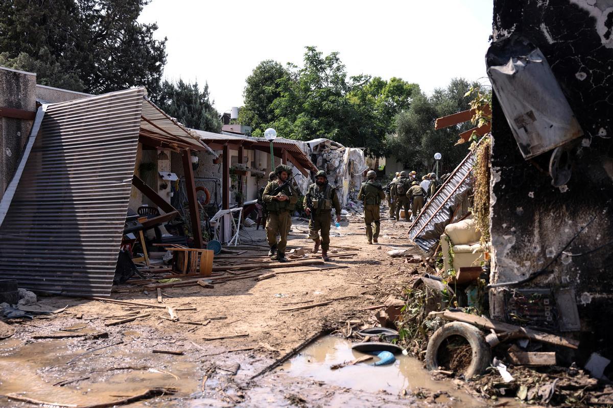 Masacre en el kibutz Kfar Aza de Israel