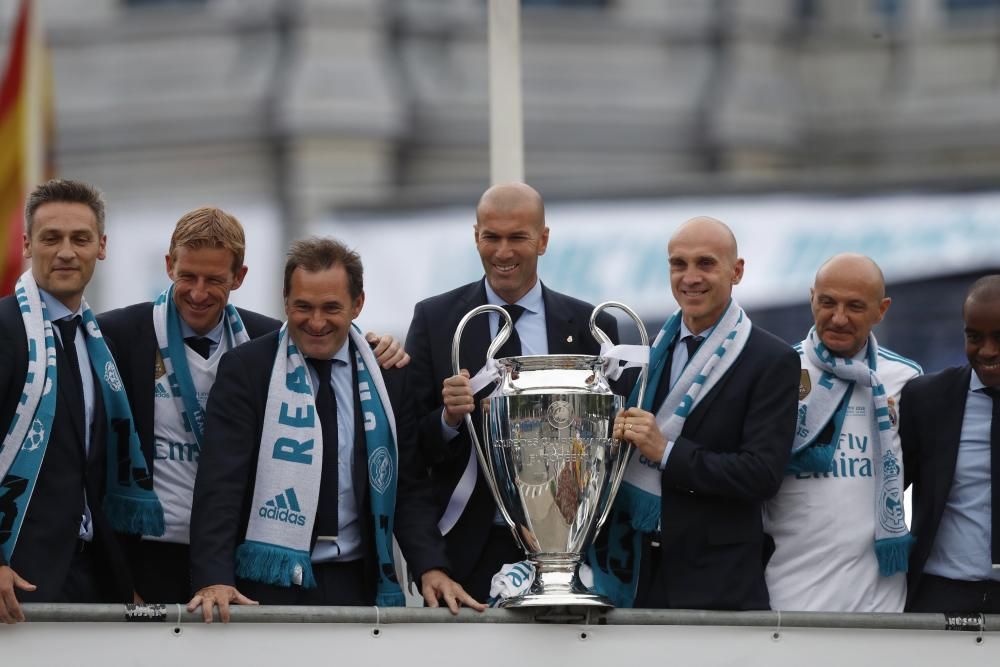 Las celebraciones del Real Madrid tras ganar su decimotercera Copa de Europa