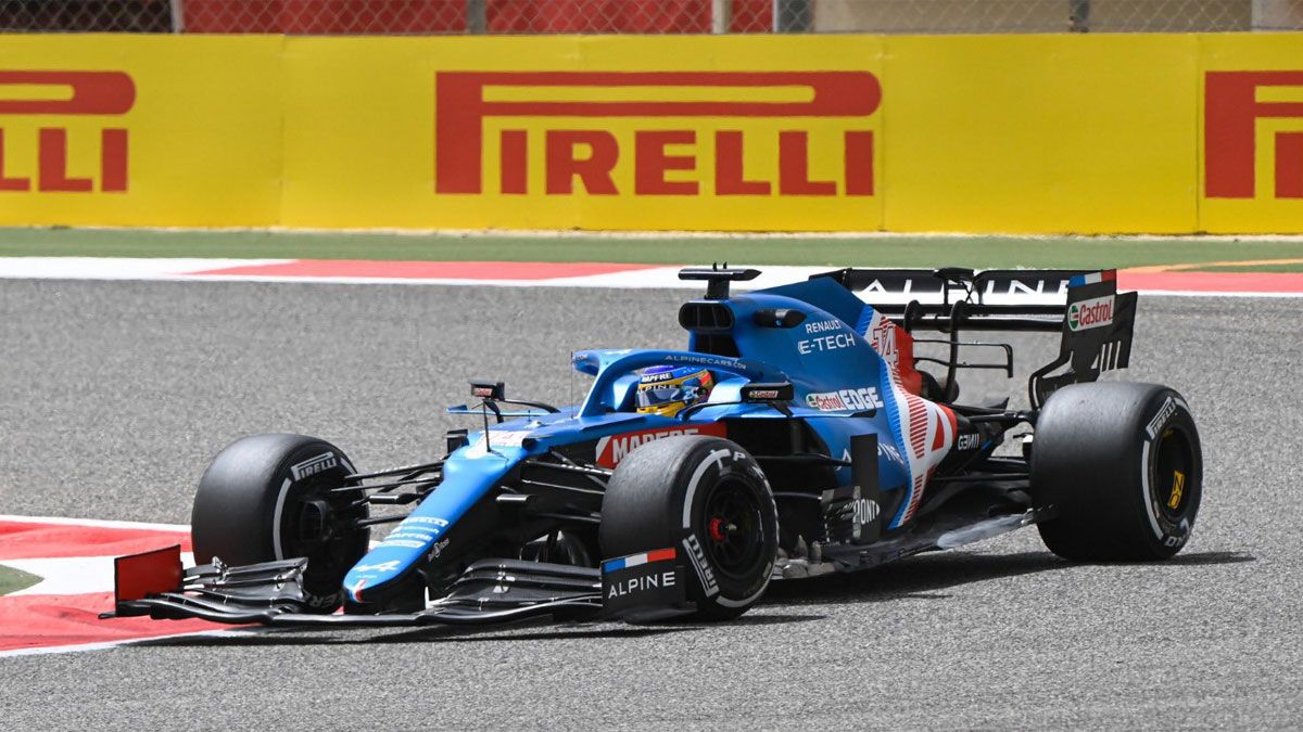 Fernando Alonso, en el test de Bahrein