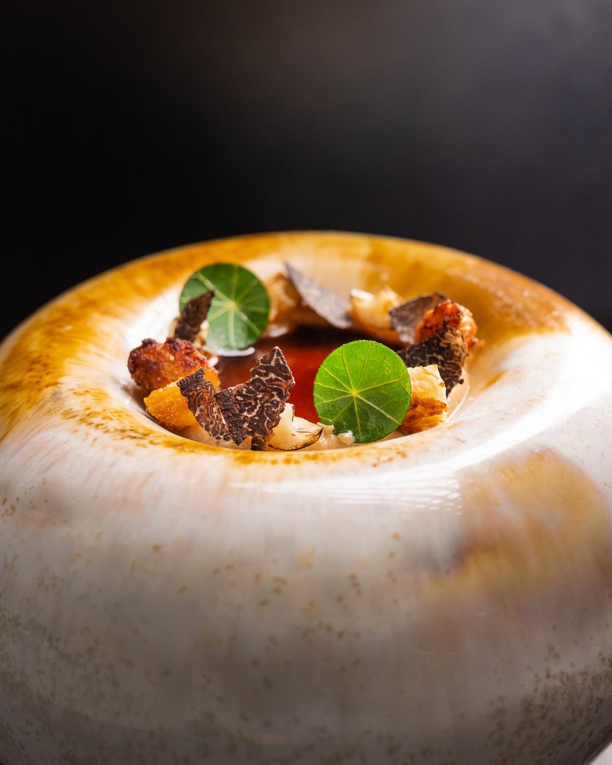 Un plato del restaurante.