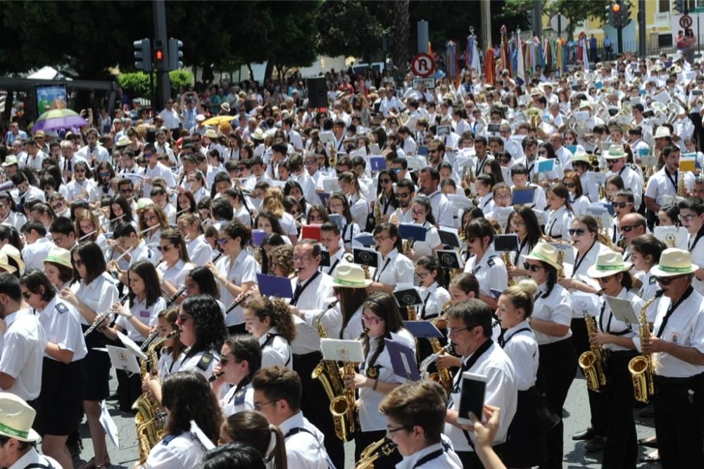 Encuentro de bandas de música en Martínez Tornel