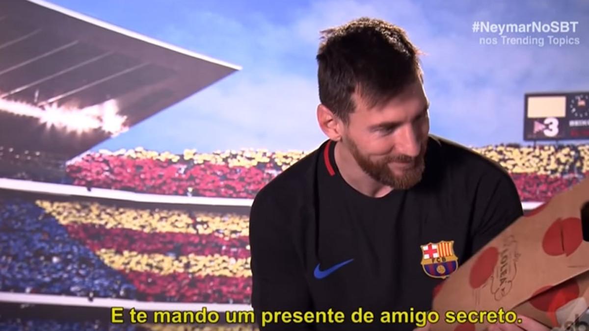 Messi y su regalo para Neymar