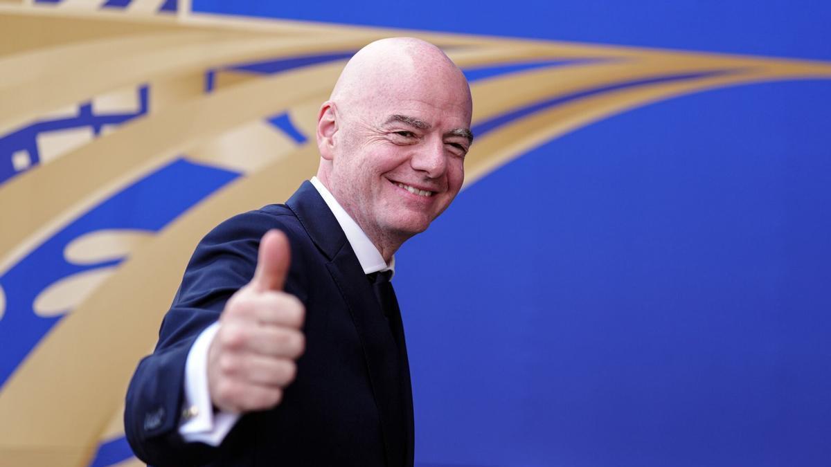 19/07/2026 19 July 2026, US, East Rutherford: President of FIFA Gianni Infantino arrives for the 2026 FIFA World Cup Final soccer match between Spain and Argentina at the New York-New Jersey Stadium (MetLife Stadium). Photo: Bradley Collyer/PA Wire/dpa DEPORTES Bradley Collyer/PA Wire/dpa