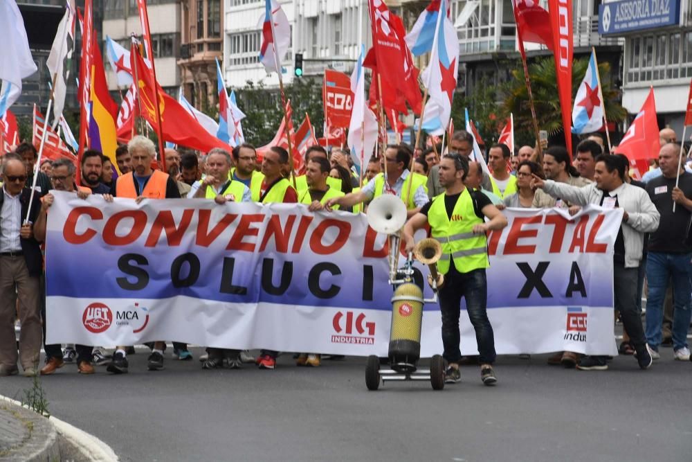 La protesta cortó el tráfico en el centro de la ciudad y provocó grandes retenciones de vehículos.