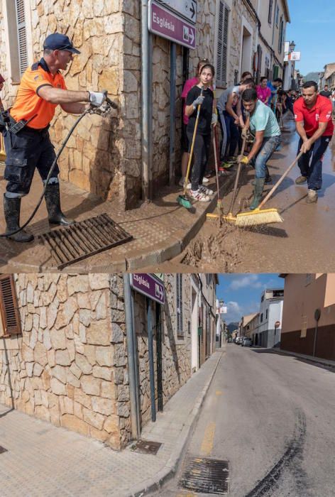 Sant Llorenç des Cardassar tras las inundaciones y seis meses después