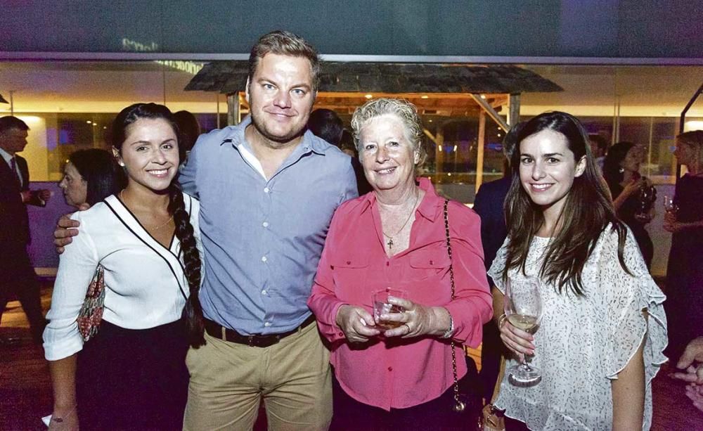 Katia Beiro, Estanis Pons, Catalina Serra y Marian Horrach, la representación de Ciudadanos en la entrega de los Premis Diario de Mallorca.