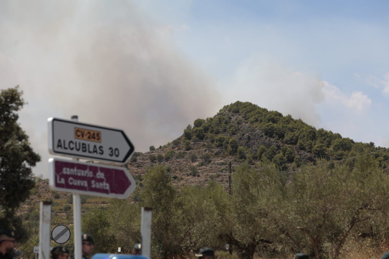 Las imágenes más impactantes del incendio en Bejís