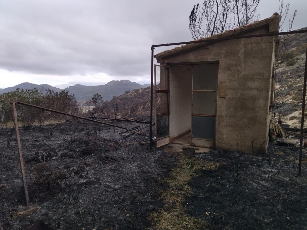 La destrucción del incendio de Tàrbena, en imágenes