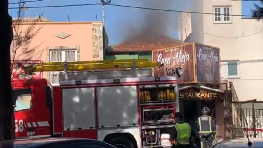 Incendio en el restaurante de La Matanza.