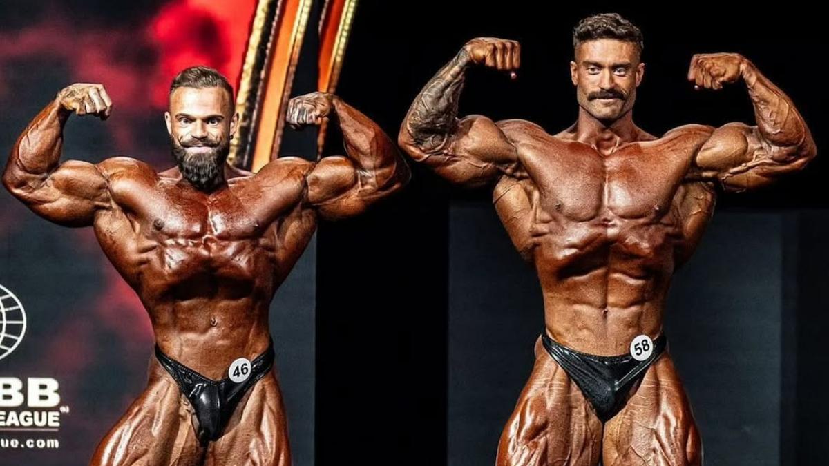 Mike Sommerfeld, junto a Chris Bumstead en el Mr Olympia
