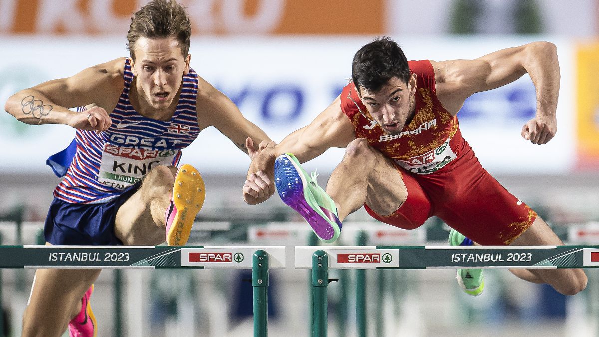 Quique Llopis es un prodigio en el paso de las vallas