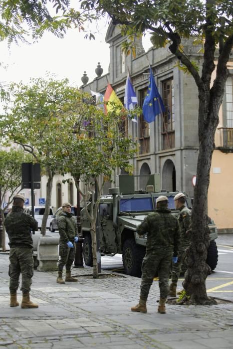 Militares en La Laguna