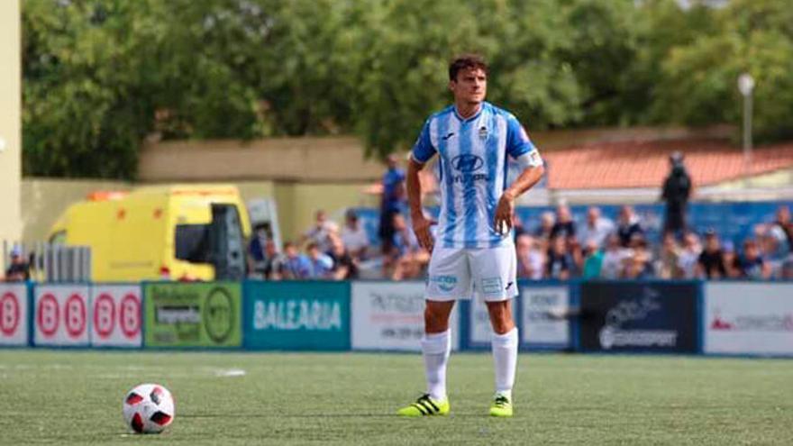 Francesc Fullana, autor del gol del Baleares, en un momento del partido