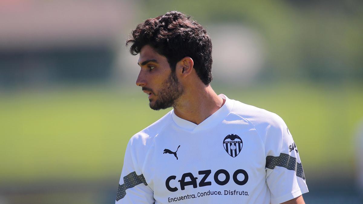 Gonçalo Guedes, en pretemporada