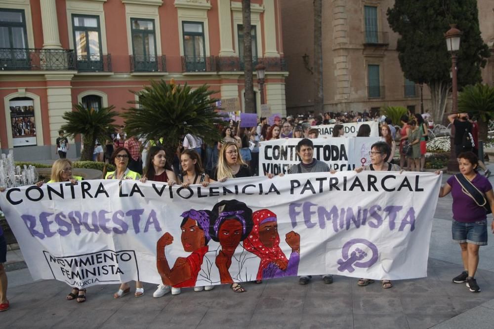 Protesta en Murcia contra la excarcelación de La Manada