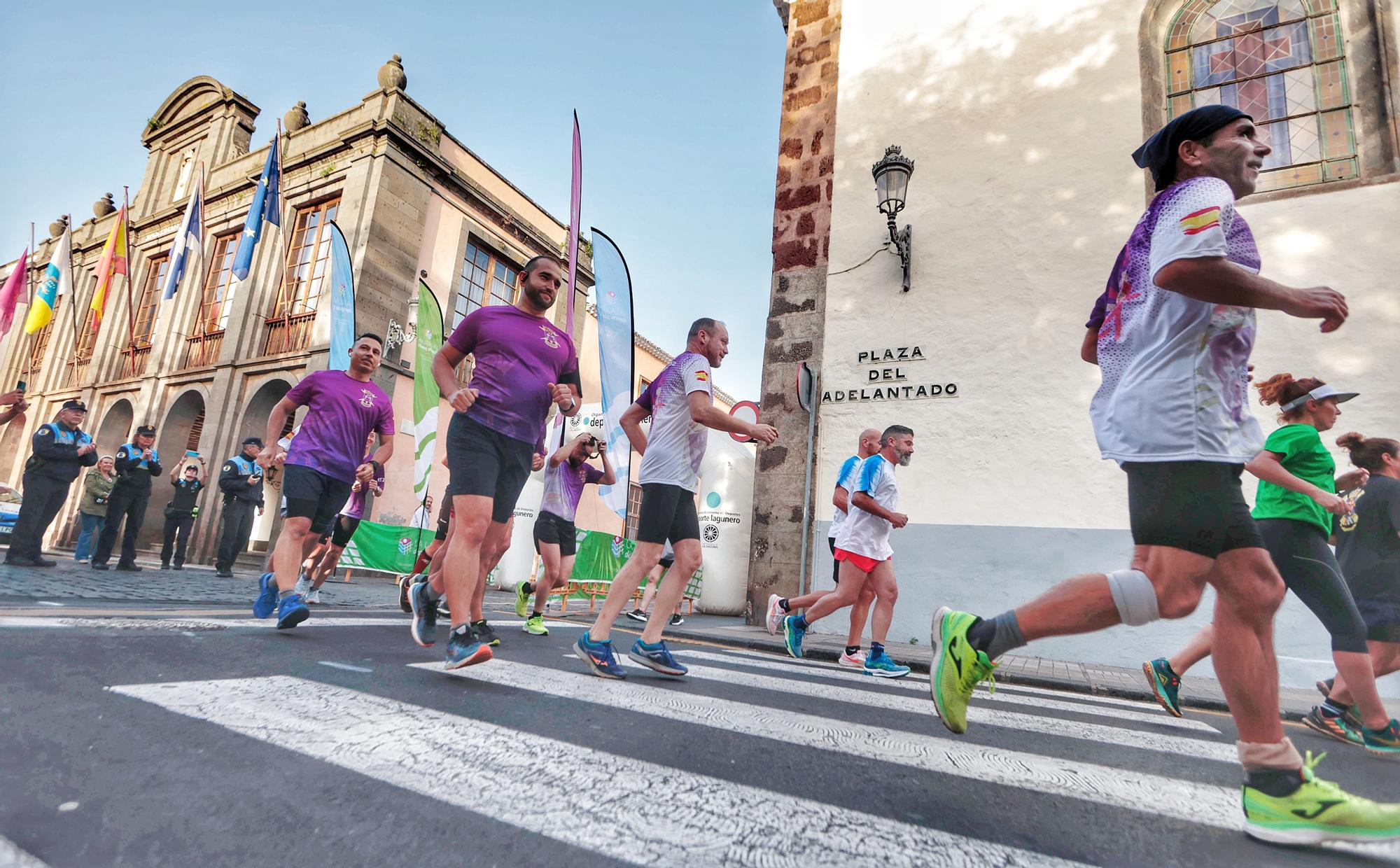 El "Reto 15Q" o primera Vuelta a España de "running" hace escala en La Laguna