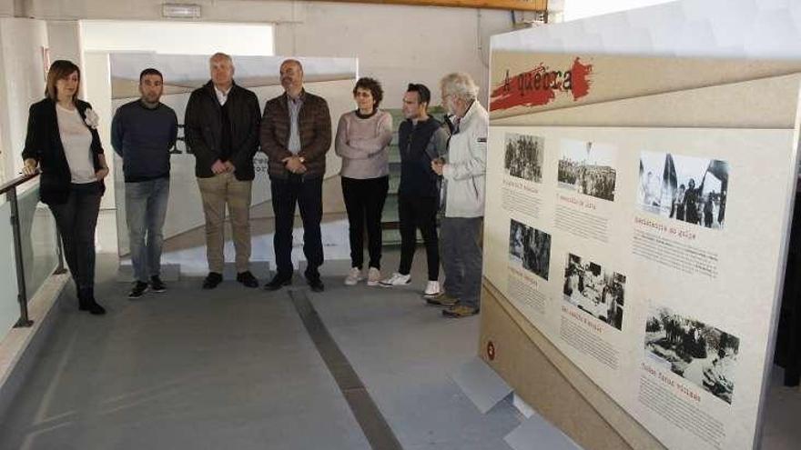 Un momento de la inauguración de la exposición. // Santos Álvarez