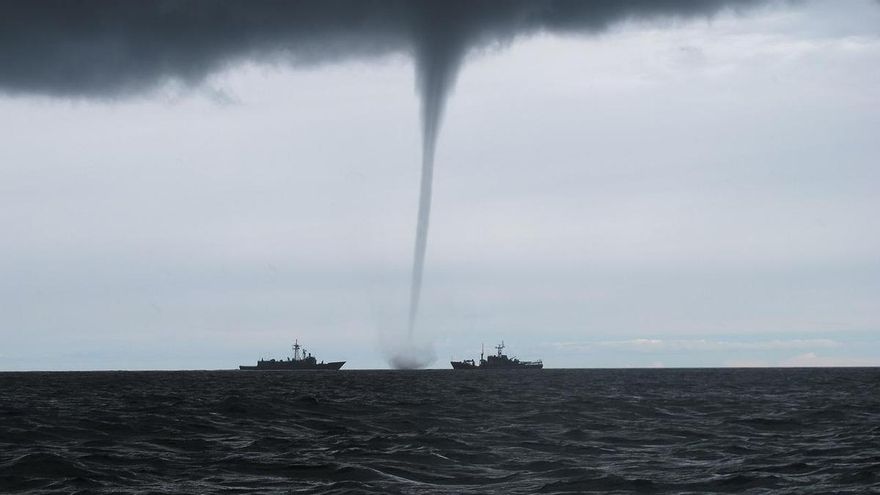 El Mediterráneo se enfrenta a la llegada de potentes trombas marinas