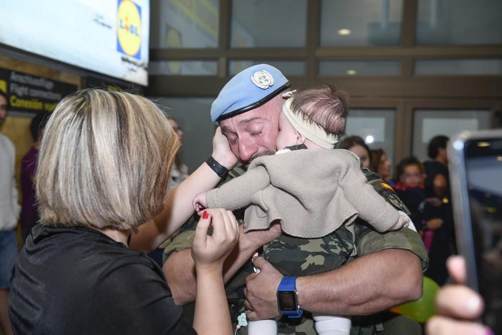 Llegada de 263 efectivos de la Brigada Canarias XVI de su misión en Líbano