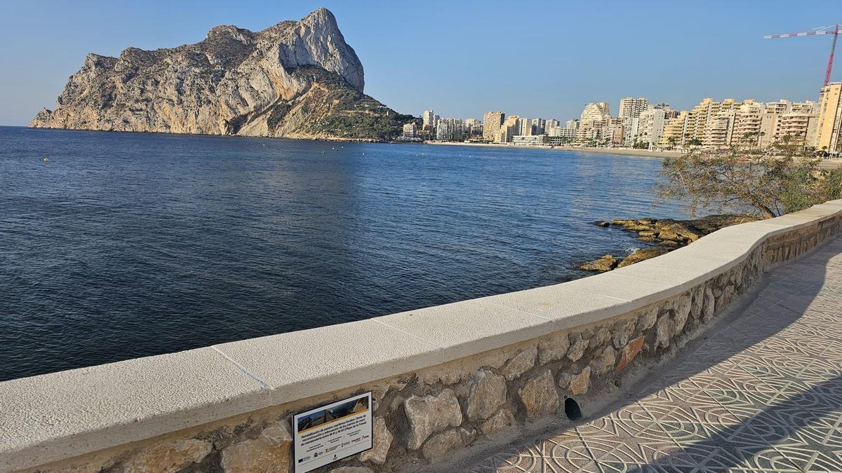 El paseo marítimo de la Fossa ya reparado