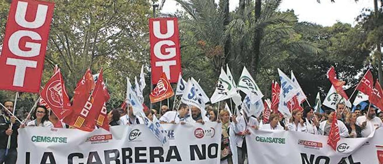 A comienzos de legislatura ya hubo movilizaciones al suspender Armengol los acuerdos alcanzados.